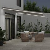 Tenda na ručno uvlačenje s LED antracit i bijela 450 x 350 cm | shoptok.hr