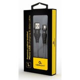 Gembird CC-USB2B-AMmBM-1M-BW Premium bombažno pleten Micro-USB polnilni in podatkovni kabel 1 m črno/bel, (5000136449) | Shoptok.si