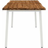  Stol za blagovanje s prirodnim rubom 160 x 90 x 75 cm Prirodna | shoptok.hr