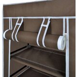 Ormarić za Cipele od Tkanine s Poklopcem 58 x 28 x 106 cm Smeđa | shoptok.hr