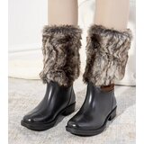 Gemre Black ankle boots with fur Corrales | ePonuda.com