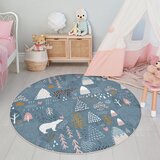 Mila Home Modra pralna otroška preproga ø120 cm Forest Land – | Shoptok.si
