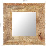  Ogledalo od masivnog drva manga 50 x 50 cm | Eponuda.com