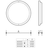  LED spoljna zidna svetiljka LED/18W/230V IP54 crna | Eponuda.com