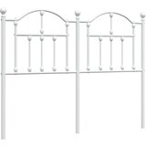 vidaXL Kovinsko vzglavje belo 120 cm, (20788067) Cene