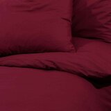 vidaXL Set posteljine za poplun bordo 240 x 220 cm pamučni | shoptok.hr