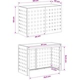  Pokrov za klima uređaj Crna 90 x 40 x 60 cm Čelik | shoptok.hr