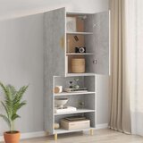 Viseći zidni ormarić siva boja betona 69 5 x 34 x 90 cm | shoptok.hr
