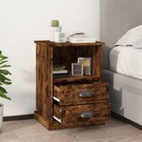  Noćni ormarići 2 kom boja dimljenog hrasta 43x36x60 cm | shoptok.hr