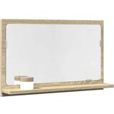  Kupaonski ormarić s ogledalom boja hrasta 60x11x37 cm drveni | shoptok.hr