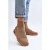Boto Women's Sports Shoes with Sock Beige Zirila | shoptok.hr