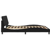  Okvir kreveta s LED svjetlima crni 160 x 200 cm baršunasti | shoptok.hr