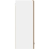 vidaXL Viseča omarica Riga Artisan hrast in bela 40 x 31 x 80 cm | Shoptok.si