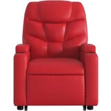  Naslonjač na podizanje od umjetne kože crveni | shoptok.hr