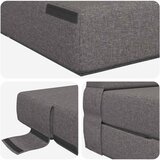  Preklopni madrac za sofu Svjetlosiva 70 x 80 x 60 cm Tkanina | shoptok.hr