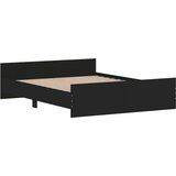  Kreveta s uzglavljem i podnožjem crni 140 x 200 cm | shoptok.hr