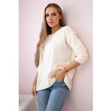 Kesi Sweater with front pockets ecru | shoptok.hr