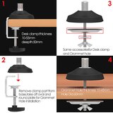 4SMARTS nosilec za monitor ErgoFix H2 - enojni, srebrn | Shoptok.si