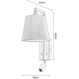  Brilagi - LED zidna lampa RAYA 1xE14/40W/230V + LED/3W crna | Eponuda.com