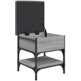  Klupa za cipele siva boja hrasta 42x42x45 cm konstruirano drvo | shoptok.hr