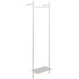 Hübsch Svijetlo sivi metalni zidni stalak za odjeću 52x180x27 cm Nobly – Cijene