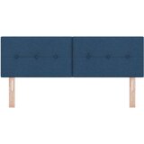  LED vzglavje z gumbi, modro, 72 cm, tkanina, (22052782) | Shoptok.si