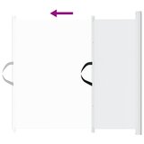  Uvlačiva vrata za kućne ljubimce bijela 82,5 x 125 cm | shoptok.hr