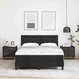 vidaXL Krevet s podnim ovladanjem i crnim dušekom 140x190 cm od umjetne kože | shoptok.hr
