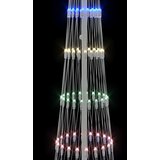 vidaXL LED božično drevesce večbarvno 138.5 x 138.5 x 399 cm Kovina | Shoptok.si