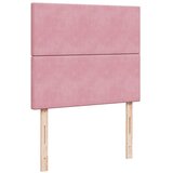  s oprugama i madracem ružičasti 120 x 190 cm baršunasti | shoptok.hr