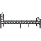  Za krevet crni metalni 120 x 200 cm | shoptok.hr