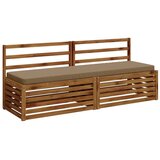  Jastučić za klupu - 1 dio VUGHT 100% poliester Sivosmeđa - Taupe (poliester) 180 x 50 cm 1 | shoptok.hr