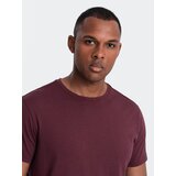 Ombre Classic BASIC men's cotton T-shirt - maroon | Eponuda.ba
