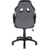 MID.YOU GAMING STOL kovina, umetna masa, tekstil črna, svetlo siva | Shoptok.si