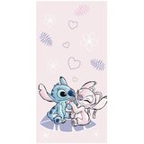 Jerry Fabrics Rožnata bombažna otroška brisača 70x140 cm Lilo and Stitch "Pink" – | Shoptok.si