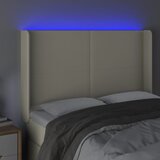  LED uzglavlje krem 147 x 16 x 118/128 cm od umjetne kože | Eponuda.ba