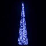  Akrilni ukrasni stožac s LED svjetlima plavi 120 cm | shoptok.hr