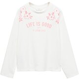 MANGO KIDS Majica svetlo roza / bela | Shoptok.si