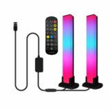  Led lampa rgb sa daljinskim i punjacem -2 komada crna | ePonuda.com