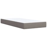  Krevet s oprugama i madracem smeđesivi 90x200 cm od tkanine | shoptok.hr
