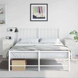 vidaXL Nočna omarica 2 kosa bela 34,5x39x62 cm jeklo | Shoptok.si