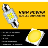 Auxito LED festoon 31mm sijalice 6000K 8W CANBUS SJ-U4-31MM-W2 | Eponuda.com