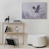  Slika - Majestic flight - a crane in flight in monochrome 30x20 Premium Print | shoptok.hr
