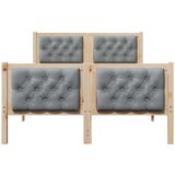  Okvir za krevet Svijetlo siva 120 x 200 cm tkanina | shoptok.hr