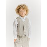 Reserved Elegantni dugi prsluk - bež | shoptok.hr