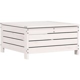 Maison Chic Vrtni stolček - Vrtni stoli za noge bel 62x63,5x32 cm trdna borovina JS885, (21877642) | Shoptok.si