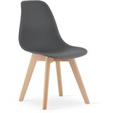  KITO stolica tamno siva / prirodne noge x 2 | shoptok.hr