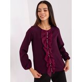 LAKERTA Blouse-LK-BZ-506673.36-dark purple | Shoptok.si
