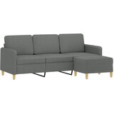  Trosjed s tabureom tamnosivi 180 cm od tkanine | Eponuda.ba