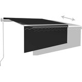  Automatska tenda na uvlačenje s roletom 3,5 x 2,5 m antracit | shoptok.hr